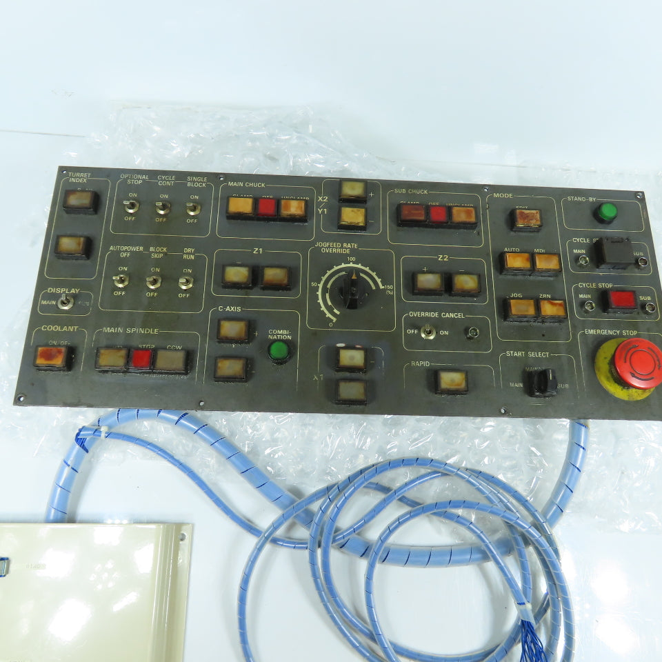 Tsugami Main Operator Control Panel From NP32 Swiss Lathe