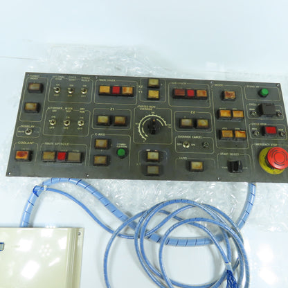 Tsugami Main Operator Control Panel From NP32 Swiss Lathe