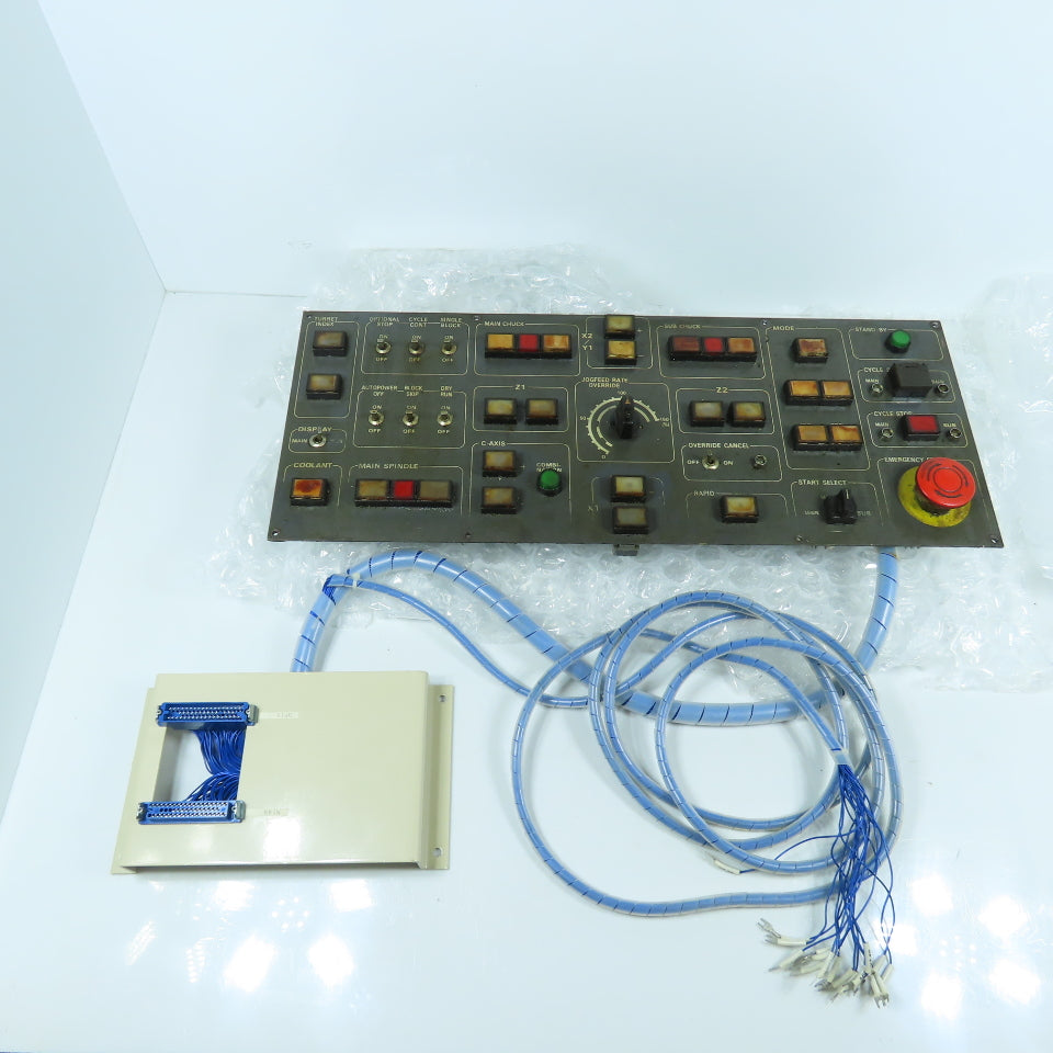 Tsugami Main Operator Control Panel From NP32 Swiss Lathe