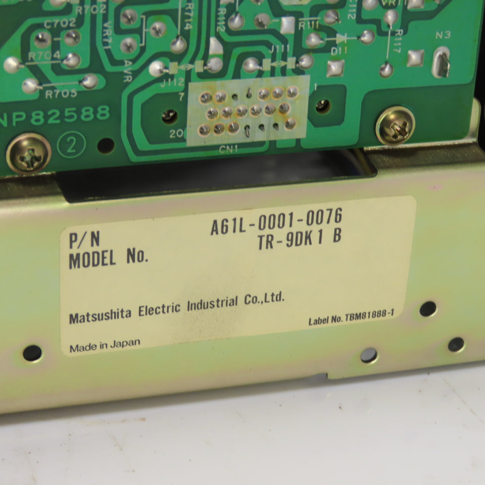 Matsushita Fanuc A61L-0001-0076 TR-9DK1 B Monitor Display