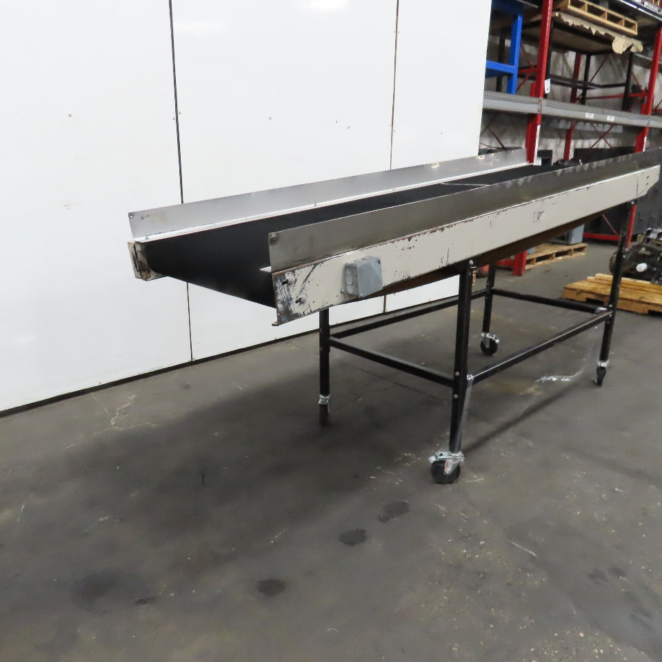 LaRos 30" Wide x 110" Adjustable Incline Discharge Conveyor No Drive