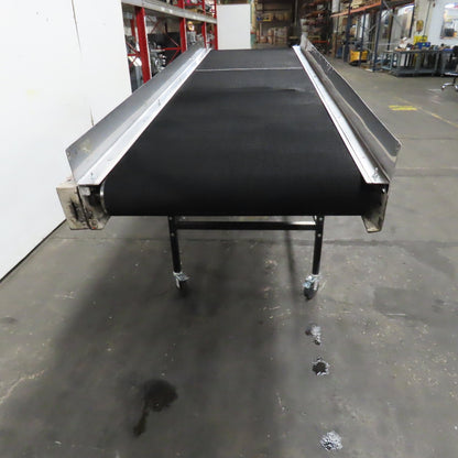 LaRos 30" Wide x 110" Adjustable Incline Discharge Conveyor No Drive