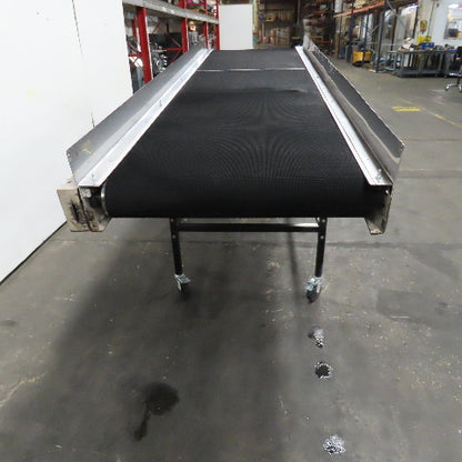 LaRos 30" Wide x 110" Adjustable Incline Discharge Conveyor No Drive