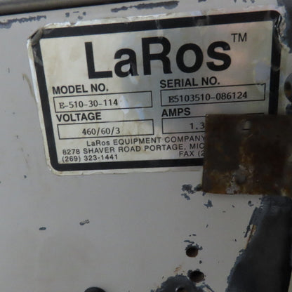 LaRos 30" Wide x 110" Adjustable Incline Discharge Conveyor No Drive