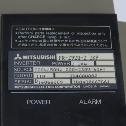 Mitsubishi FR-Z920-2.2KP 2.2KW Inverter AC Drive 200-230V