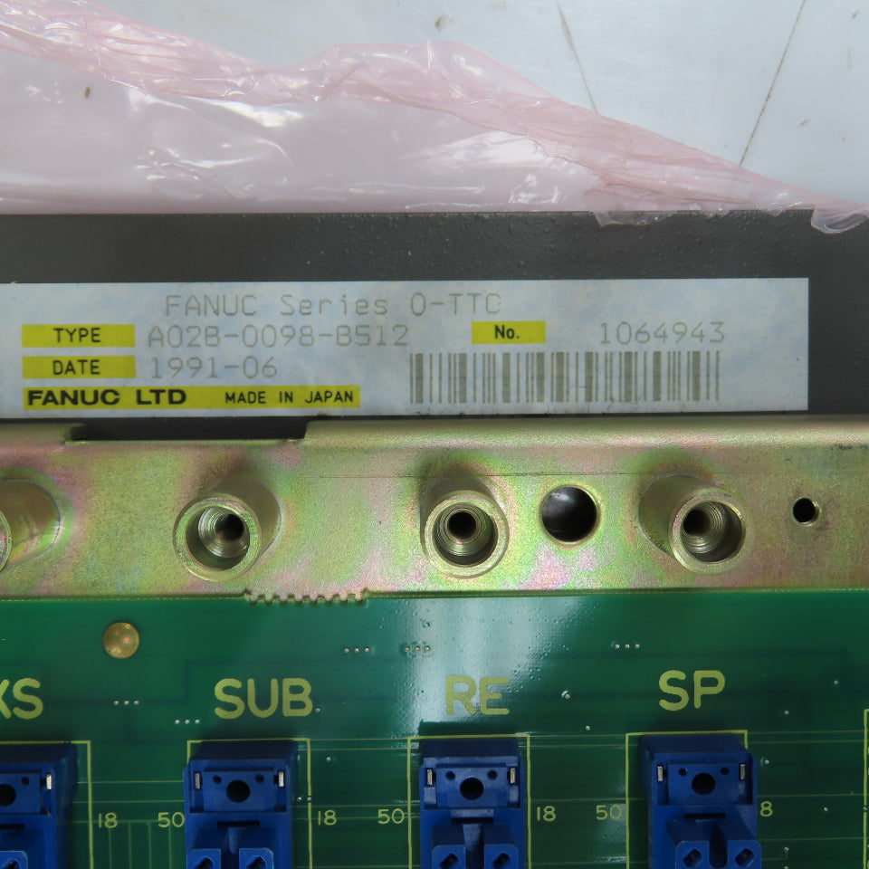 Fanuc A02B-0098-B512 Series 0-TTC Master Mother PC Board (Clean)