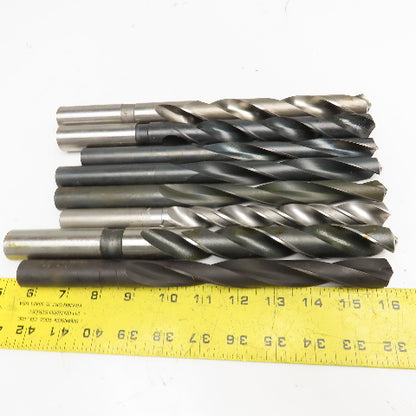 Misc. Lot Twist Drill 2 Flute Coolant Thru HSS 63/64", 47/64", 51/64" Lot Of 8