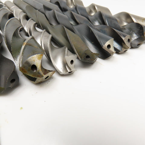 Misc. Lot Twist Drill 2 Flute Coolant Thru HSS 63/64", 47/64", 51/64" Lot Of 8