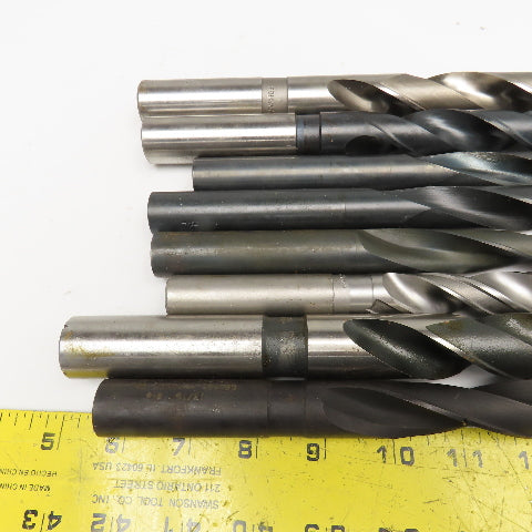 Misc. Lot Twist Drill 2 Flute Coolant Thru HSS 63/64", 47/64", 51/64" Lot Of 8