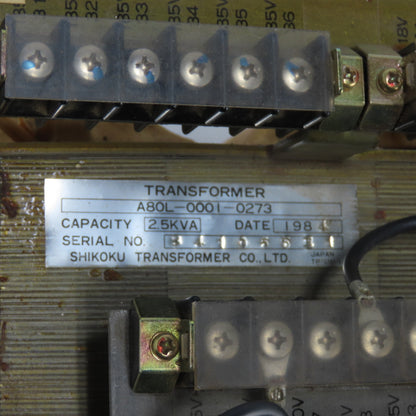 Shikoku A80L-0001-0273 2.5kVa Multi Tap Transformer