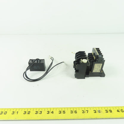 Fuji SJ-06G/L Magnetic Contactor 2.2KW 15A 24VDC Coil W/ TR-0 Overload Relay