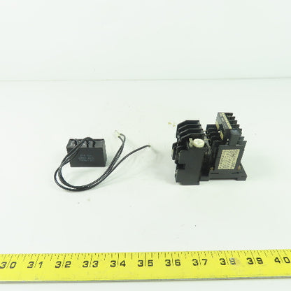 Fuji SJ-06G/L Magnetic Contactor 2.2KW 15A 24VDC Coil W/ TR-0 Overload Relay
