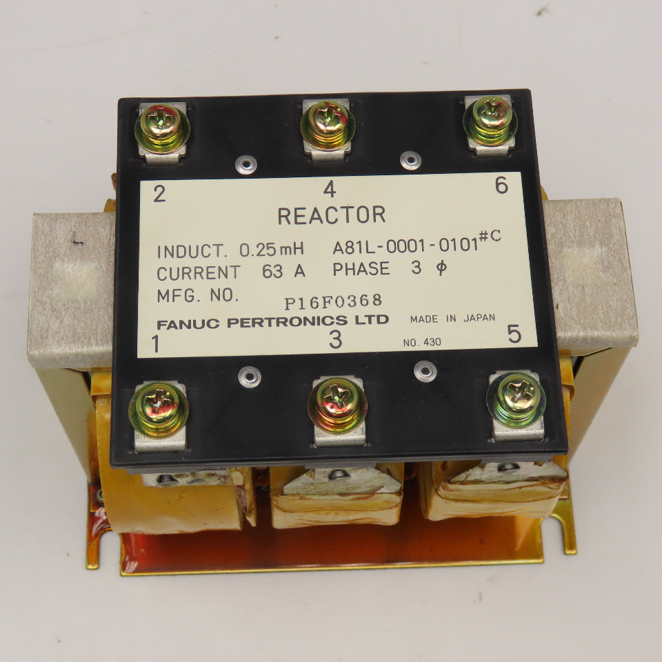 Fanuc Pertronics A81L-0001-0101 Reactor 63A 3Ph 0.25mH
