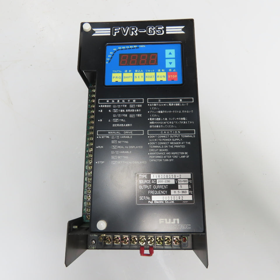 Fuji FVR008G5B-2 Variable Frequency AC Drive 200-230V 5A