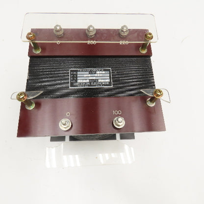 Kimura 200/220V Primary 800VA 100V Secondary Transformer