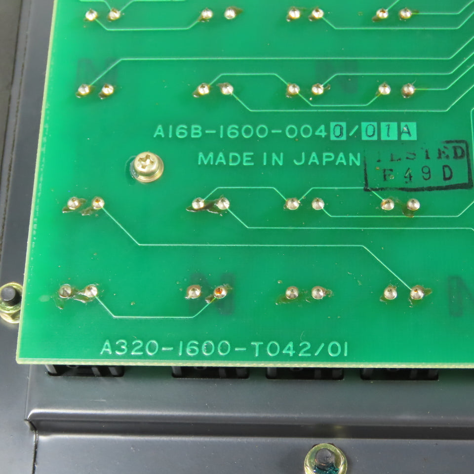 Fanuc A02B-1600-C001 Operator Interface Display MDI/CRT Unit W/ A16B-1600-0040