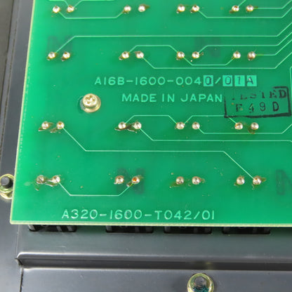Fanuc A02B-1600-C001 Operator Interface Display MDI/CRT Unit W/ A16B-1600-0040