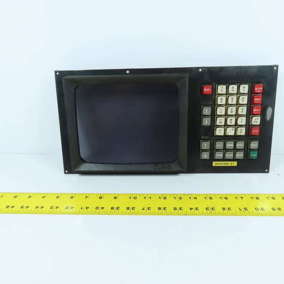 Fanuc A02B-1600-C001 Operator Interface Display MDI/CRT Unit W/ A16B-1600-0040