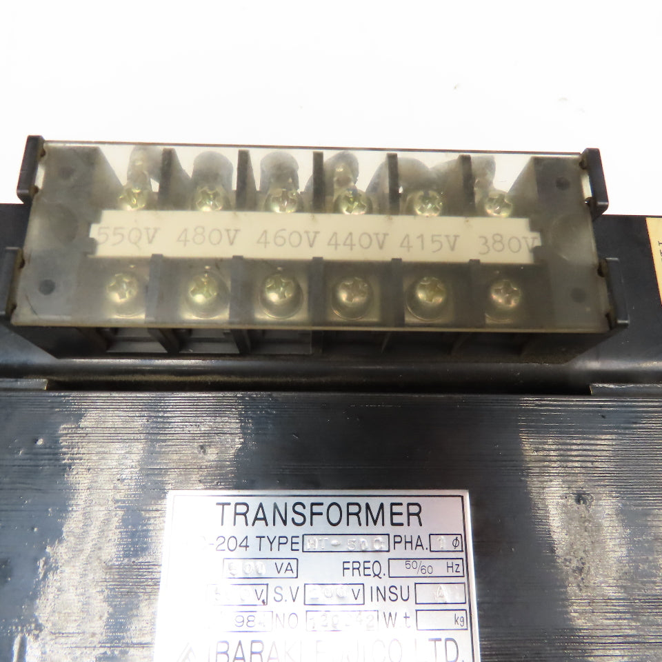 Ibaraki Fujico HT-500 550V Pri 200V Sec 500VA Transformer 1Ph 50/60Hz
