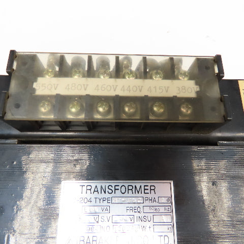 Ibaraki Fujico HT-500 550V Pri 200V Sec 500VA Transformer 1Ph 50/60Hz