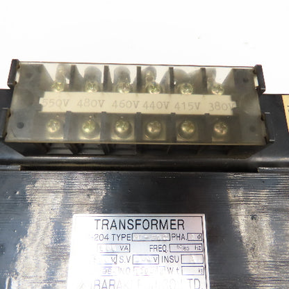 Ibaraki Fujico HT-500 550V Pri 200V Sec 500VA Transformer 1Ph 50/60Hz