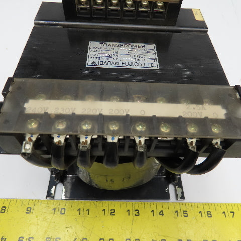 Ibaraki Fujico HT-500 550V Pri 200V Sec 500VA Transformer 1Ph 50/60Hz