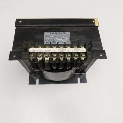 Ibaraki Fujico HT-750 200-220/230VPri Sec 100/12V 7500VA Transformer 1Ph 50/60Hz