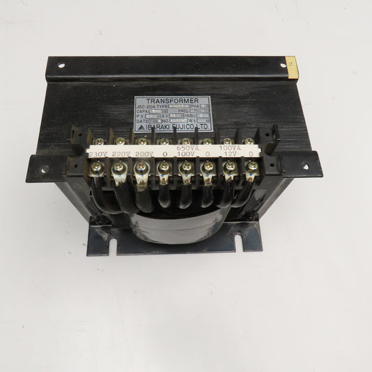 Ibaraki Fujico HT-750 200-220/230VPri Sec 100/12V 7500VA Transformer 1Ph 50/60Hz