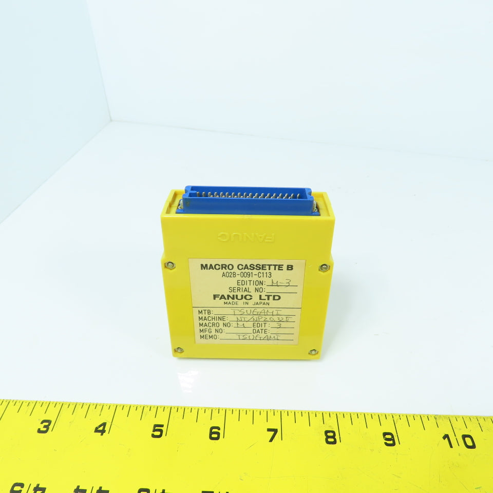 Fanuc A02B-0091-C113 Macro Cassette "B" (Very Clean)