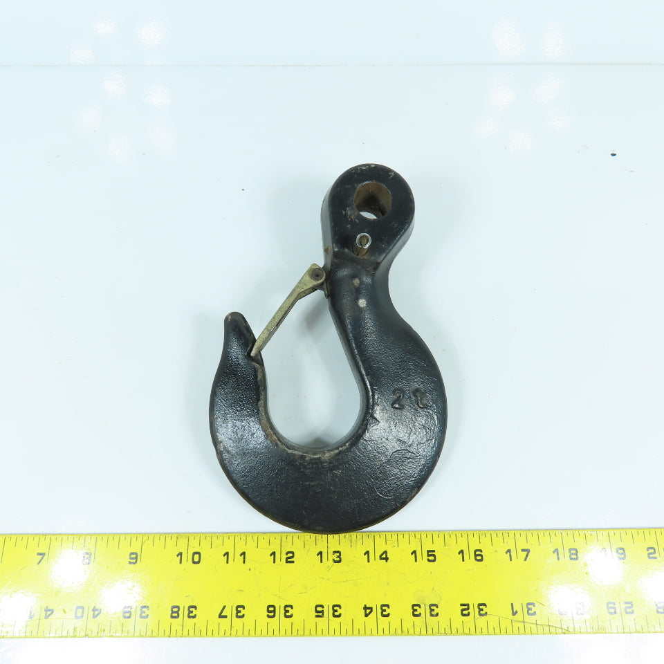 2 Ton 20mm Clevis Mount Sling Grab Hook W/ Safety Latch