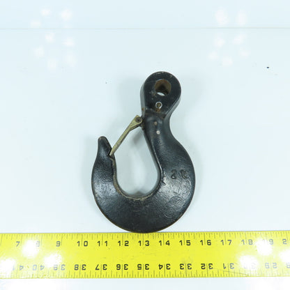 2 Ton 20mm Clevis Mount Sling Grab Hook W/ Safety Latch