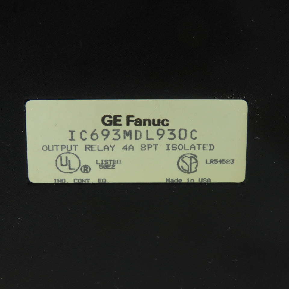 GE Fanuc IC693MDL930C 8Pt Output Relay Module 4A 24VDC 120/240VAC