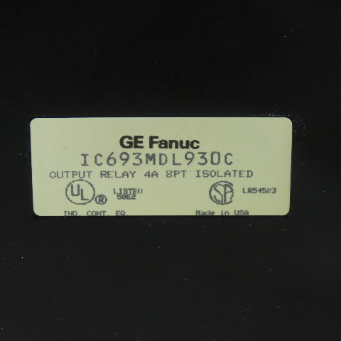GE Fanuc IC693MDL930C 8Pt Output Relay Module 4A 24VDC 120/240VAC