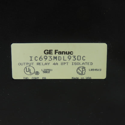 GE Fanuc IC693MDL930C 8Pt Output Relay Module 4A 24VDC 120/240VAC