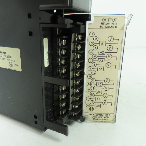 GE Fanuc IC693MDL930C 8Pt Output Relay Module 4A 24VDC 120/240VAC