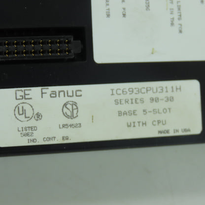 GE Fanuc IC693CPU311H 5-Slot Base PLC Rack Module With CPU