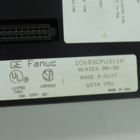 GE Fanuc IC693CPU311H 5-Slot Base PLC Rack Module With CPU