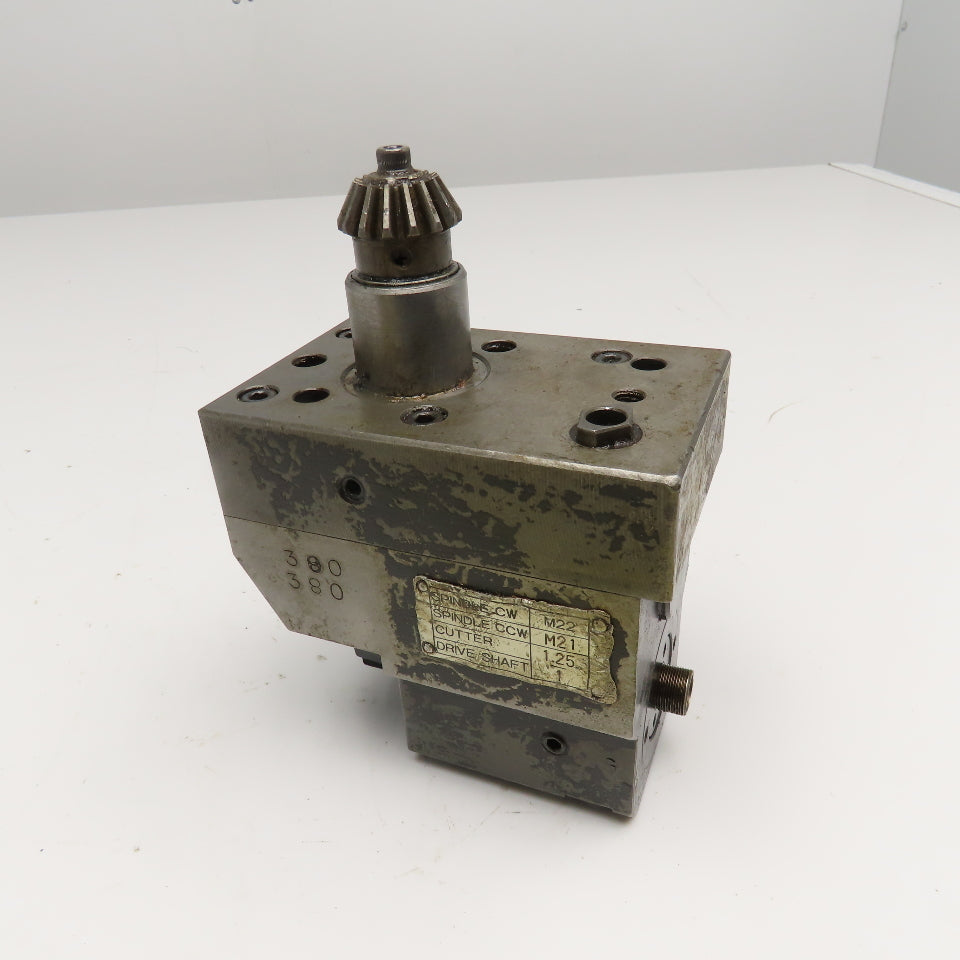 Tsugami NP32 Swiss Style Lathe 90° Live Tool Holder EX16 Spindle Taper