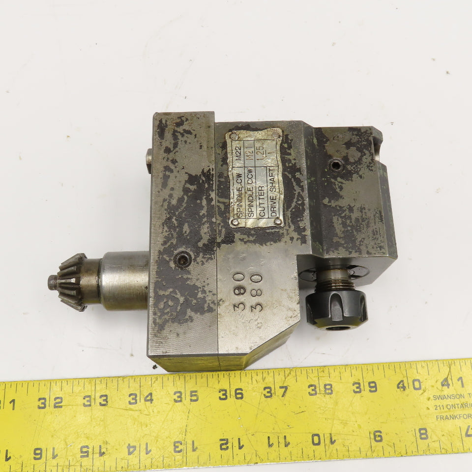 Tsugami NP32 Swiss Style Lathe 90° Live Tool Holder EX16 Spindle Taper