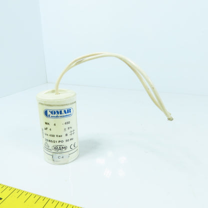 Comar MK4-450 25/28/21 PO uF 4 +5% Capacitor 450VAC 50HZ
