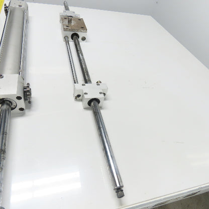 Chain Assist Pneumatic Double Rod Cylinder Linear Actuator Assembly 16" Stroke