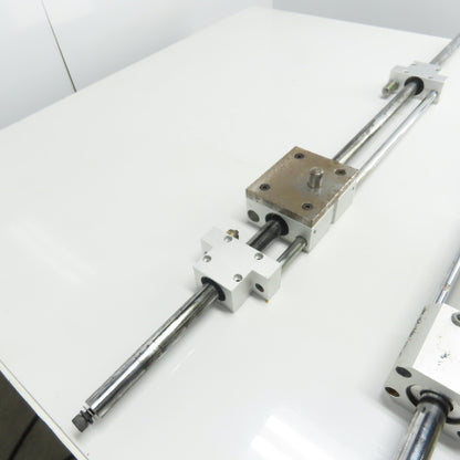 Chain Assist Pneumatic Double Rod Cylinder Linear Actuator Assembly 16" Stroke