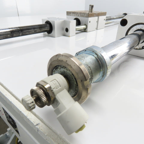 Chain Assist Pneumatic Double Rod Cylinder Linear Actuator Assembly 16" Stroke