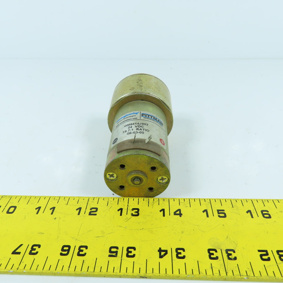 Pittman GM9414J902 19.7:1 Ratio Inline Gear Motor 24VDC 1/4" Shaft