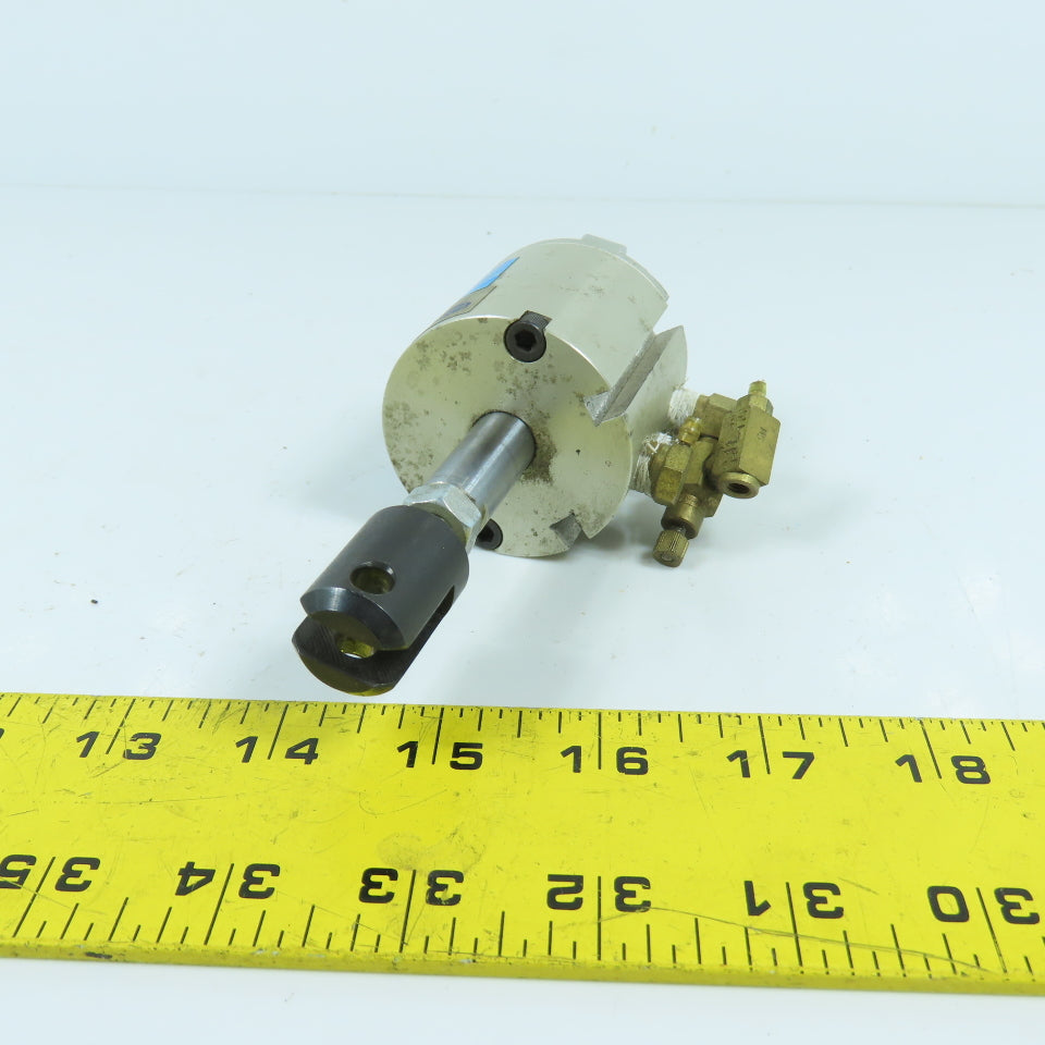 Fabco-Air E-121-X-E-V Pancake Double Acting Air Cylinder 1-1/8" Bore 1" Stroke