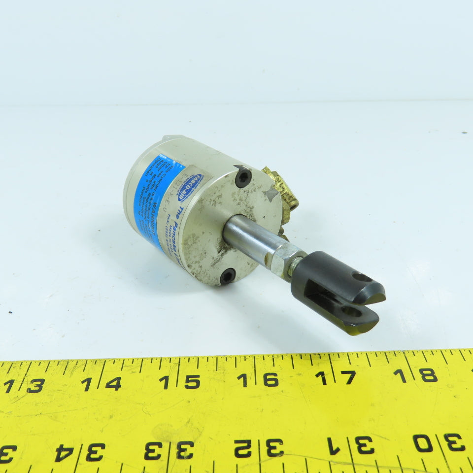Fabco-Air E-121-X-E-V Pancake Double Acting Air Cylinder 1-1/8" Bore 1" Stroke