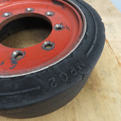 MITL MPC2 4330091H40 8-Lug Solid Forklift Tire & Rim 21 x 7 x 15 From Nissan MGU