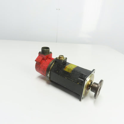 Fanuc A06B-0312-B032 AC Servo Motor 3Ph 120V 2.0Nm W/ Pulse Coder A290-0521-V552