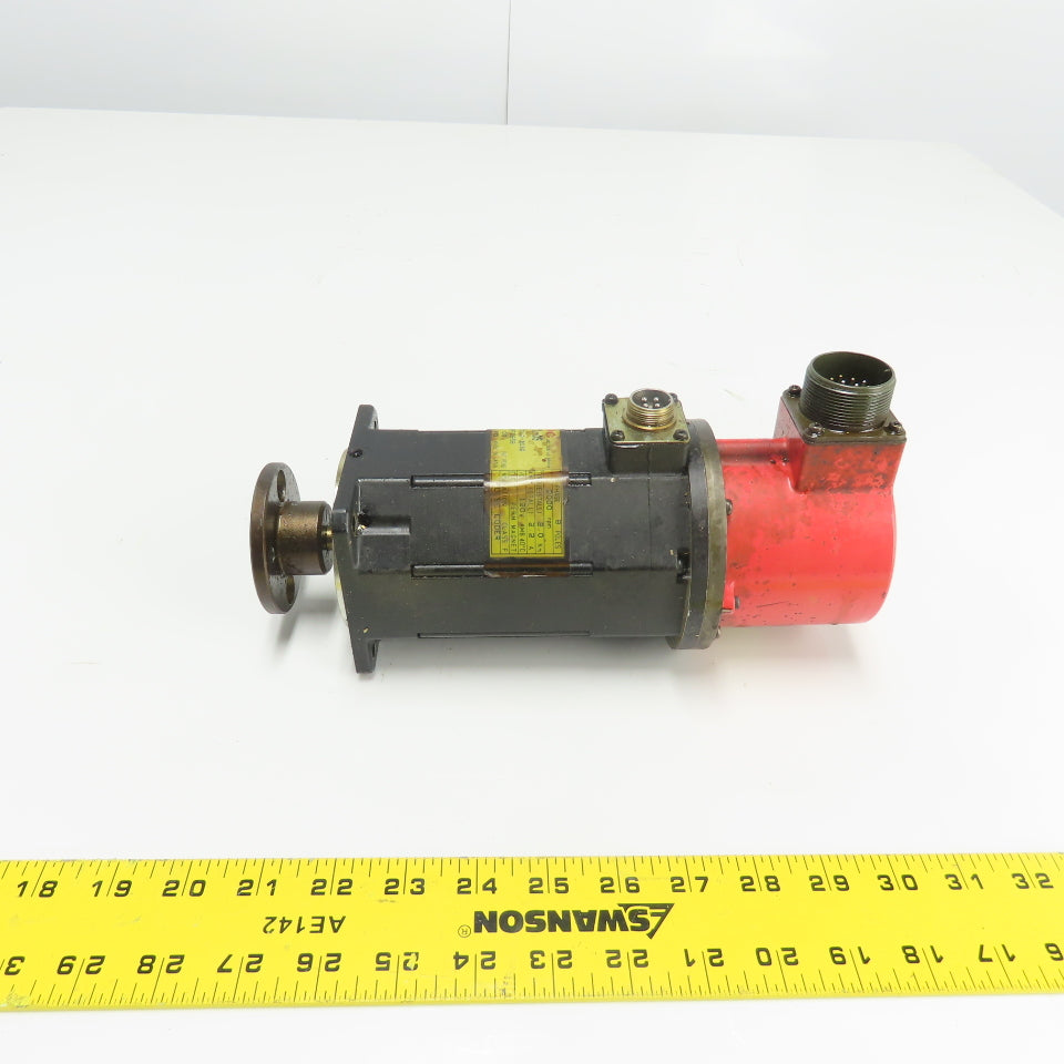Fanuc A06B-0312-B032 AC Servo Motor 3Ph 120V 2.0Nm W/ Pulse Coder A290-0521-V552