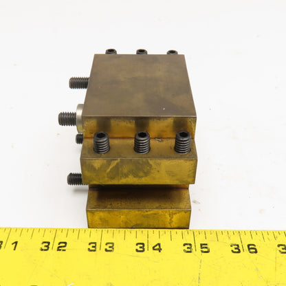 Tsugami NP32 Swiss Style Lathe Double Boring Bar 3/4" Tool Holder Solid Brass